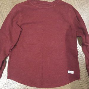 Boys Burgundy Waffle knit sz 6/7